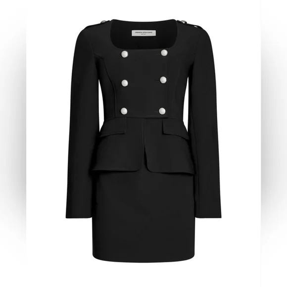 NEW Amanda Uprichard Black Tompkins Dress | Size Medium Retails $282 - Picture 6 of 10